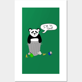 sad trash panda Posters and Art